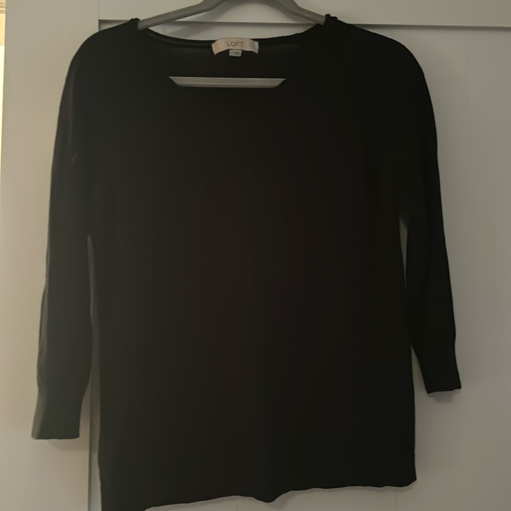 Black 3/4 length sweater